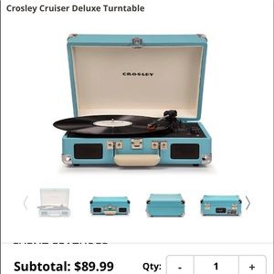 Crowley Record Player with bluetooth